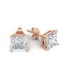Load image into Gallery viewer, 9-carat-princess-cut-stud-earring-in-rose-gold-FDEAR10411PRANGLE4-9.00CT-NL-RG.jpg?v=1763113297