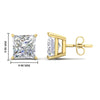 Load image into Gallery viewer, 9-carat-princess-cut-stud-earring-in-yellow-gold-FDEAR10411PRANGLE1-9.00CT-NL-YG-HW.jpg?v=1763113297