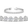 Load image into Gallery viewer, 9-ct-bezel-tennis-bracelet-heart-shaped-diamond-in-white-gold-fdbrc10581htangle2-9-ct-nl-wg