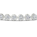 Thumbnail 24 - 9-ct-bezel-tennis-bracelet-heart-shaped-diamond-in-white-gold-fdbrc10581htangle2-9-ct-nl-wg