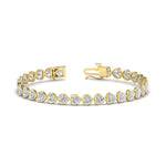 Load image into Gallery viewer, 9-ct-bezel-tennis-bracelet-heart-shaped-diamond-in-yellow-gold-fdbrc10581htangle2-9-ct-nl-yg
