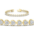Thumbnail 41 - 9-ct-bezel-tennis-bracelet-heart-shaped-diamond-in-yellow-gold-fdbrc10581htangle2-9-ct-nl-yg