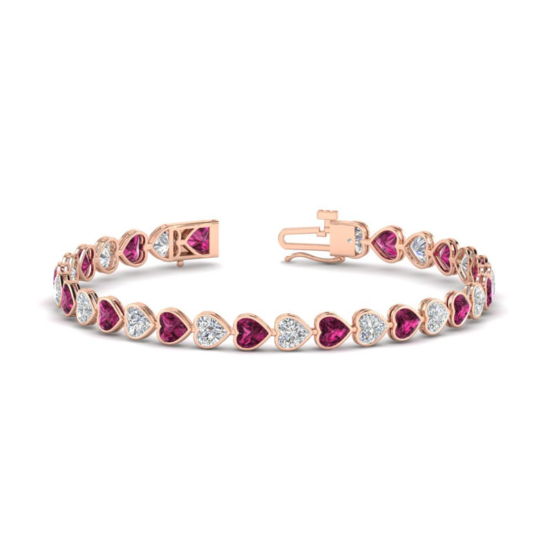 9-ct-bezel-tennis-bracelet-heart-shaped-diamond-with-pink-sapphire-in-rose-gold-fdbrc10581htgsadrpiangle2-9-ct-nl-rg