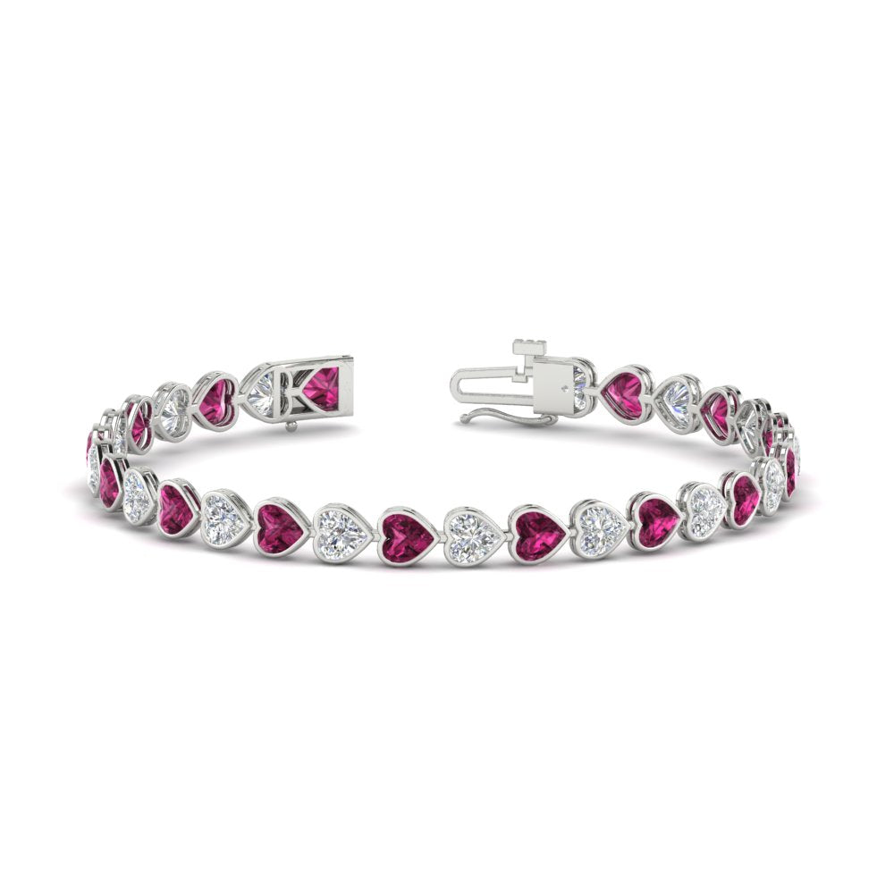 9-ct-bezel-tennis-bracelet-heart-shaped-diamond-with-pink-sapphire-in-white-gold-fdbrc10581htgsadrpiangle2-9-ct-nl-wg