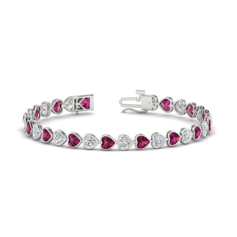 9-ct-bezel-tennis-bracelet-heart-shaped-diamond-with-pink-sapphire-in-white-gold-fdbrc10581htgsadrpiangle2-9-ct-nl-wg