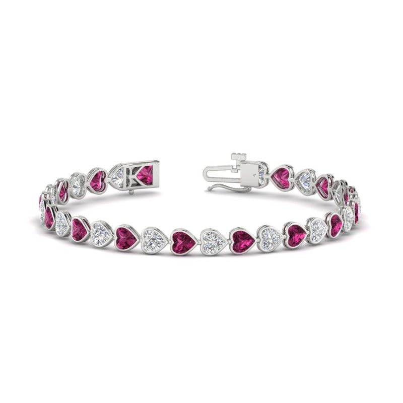 9-ct-bezel-tennis-bracelet-heart-shaped-diamond-with-pink-sapphire-in-white-gold-fdbrc10581htgsadrpiangle2-9-ct-nl-wg