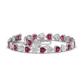 Thumbnail 33 - 9-ct-bezel-tennis-bracelet-heart-shaped-diamond-with-pink-sapphire-in-white-gold-fdbrc10581htgsadrpiangle2-9-ct-nl-wg