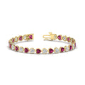 Thumbnail 52 - 9-ct-bezel-tennis-bracelet-heart-shaped-diamond-with-pink-sapphire-in-yellow-gold-fdbrc10581htgsadrpiangle2-9-ct-nl-yg
