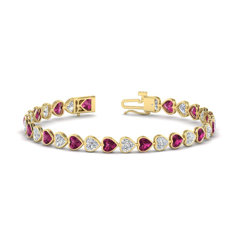 9-ct-bezel-tennis-bracelet-heart-shaped-diamond-with-pink-sapphire-in-yellow-gold-fdbrc10581htgsadrpiangle2-9-ct-nl-yg