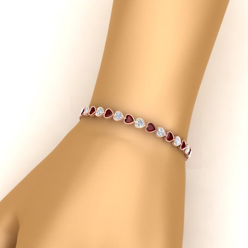 9-ct-bezel-tennis-bracelet-heart-shaped-diamond-with-ruby-in-rose-gold-fdbrc10581htgrudrangle2-9-ct-nl-rg