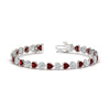 Load image into Gallery viewer, 9-ct-bezel-tennis-bracelet-heart-shaped-diamond-with-ruby-in-white-gold-fdbrc10581htgrudrangle2-9-ct-nl-wg