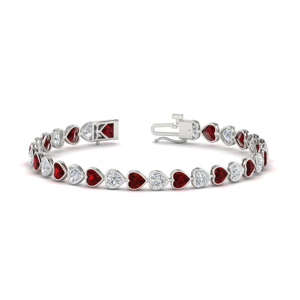 9-ct-bezel-tennis-bracelet-heart-shaped-diamond-with-ruby-in-white-gold-fdbrc10581htgrudrangle2-9-ct-nl-wg