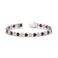 Thumbnail 37 - 9-ct-bezel-tennis-bracelet-heart-shaped-diamond-with-ruby-in-white-gold-fdbrc10581htgrudrangle2-9-ct-nl-wg
