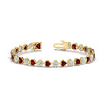 Thumbnail 57 - 9-ct-bezel-tennis-bracelet-heart-shaped-diamond-with-ruby-in-yellow-gold-fdbrc10581htgrudrangle2-9-ct-nl-yg