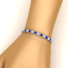 Load image into Gallery viewer, 9-ct-bezel-tennis-bracelet-heart-shaped-diamond-with-sapphire-in-white-gold-fdbrc10581htgsablangle2-9-ct-nl-wg