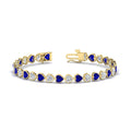 Thumbnail 47 - 9-ct-bezel-tennis-bracelet-heart-shaped-diamond-with-sapphire-in-yellow-gold-fdbrc10581htgsablangle2-9-ct-nl-yg