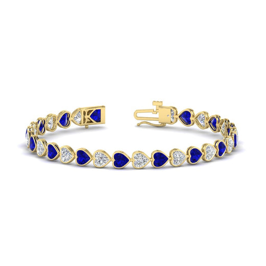 9-ct-bezel-tennis-bracelet-heart-shaped-diamond-with-sapphire-in-yellow-gold-fdbrc10581htgsablangle2-9-ct-nl-yg