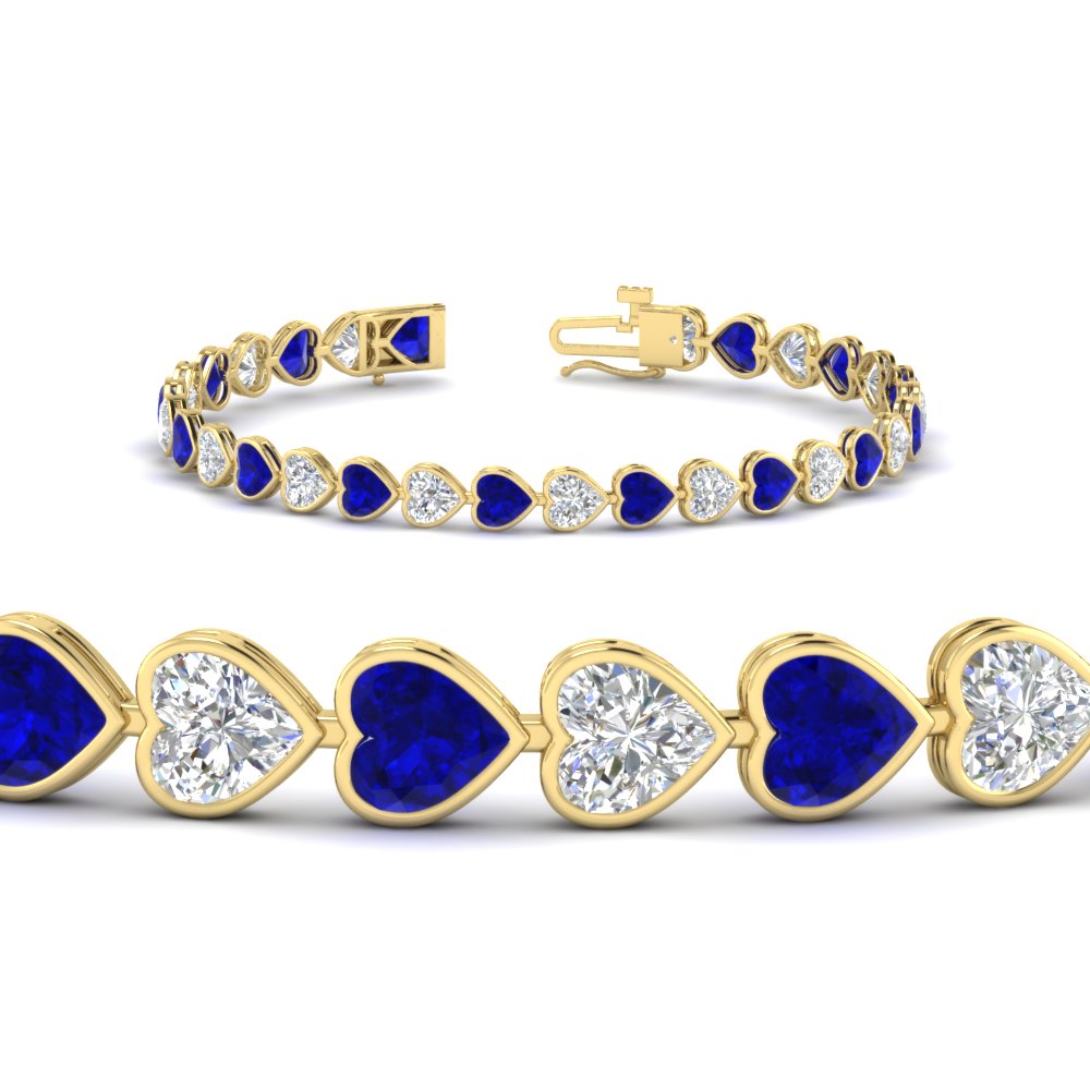 9-ct-bezel-tennis-bracelet-heart-shaped-diamond-with-sapphire-in-yellow-gold-fdbrc10581htgsablangle2-9-ct-nl-yg