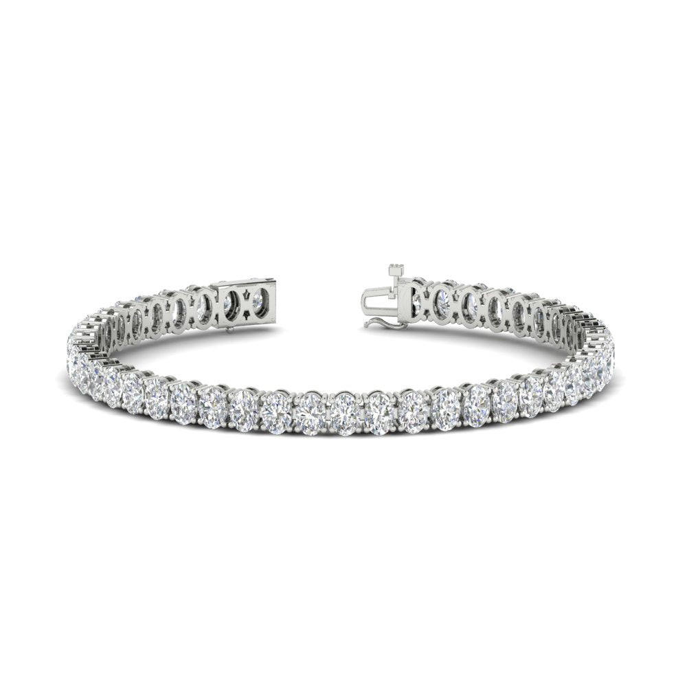 9 Ct. Oval Diamond Tennis Bracelet For Her