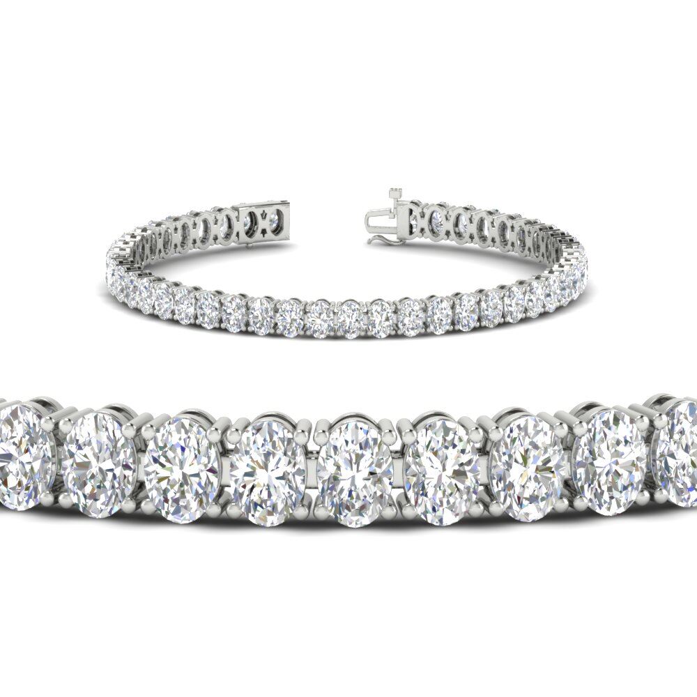 9 Ct. Oval Diamond Tennis Bracelet For Her
