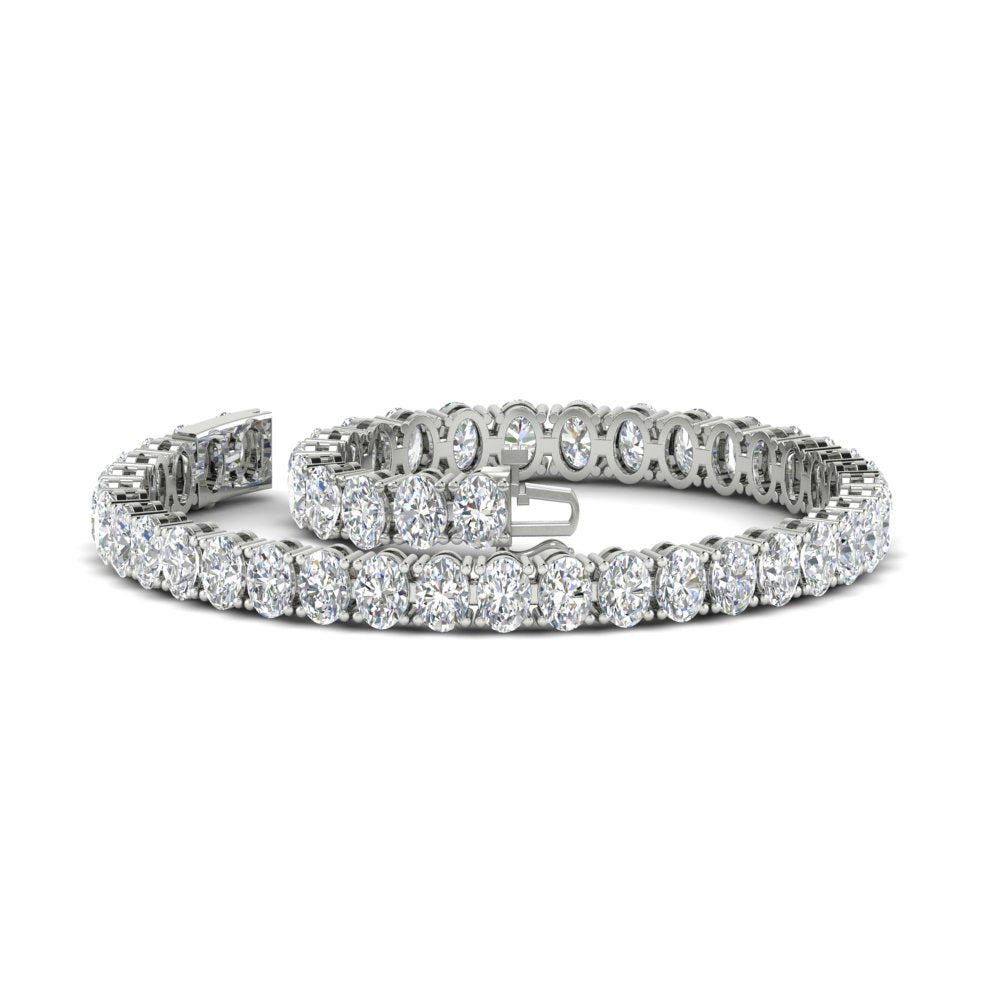 9 Ct. Oval Diamond Tennis Bracelet For Her