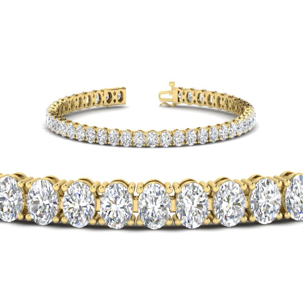 9 Ct. Oval Diamond Tennis Bracelet For Her
