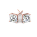 Thumbnail 107 - Asscher Cut Diamond Stud Earring
