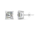 Thumbnail 108 - Asscher Cut Diamond Stud Earring