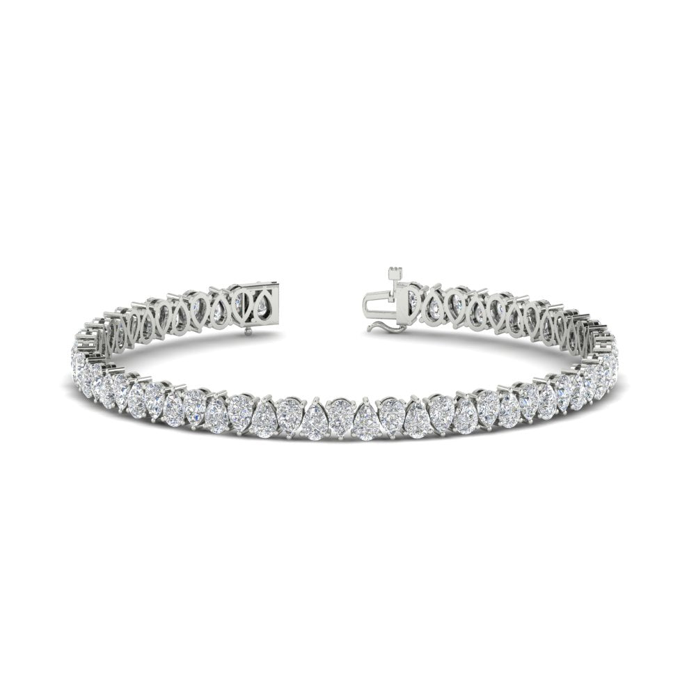 9 Ct Pear Cut Tennis Bracelet