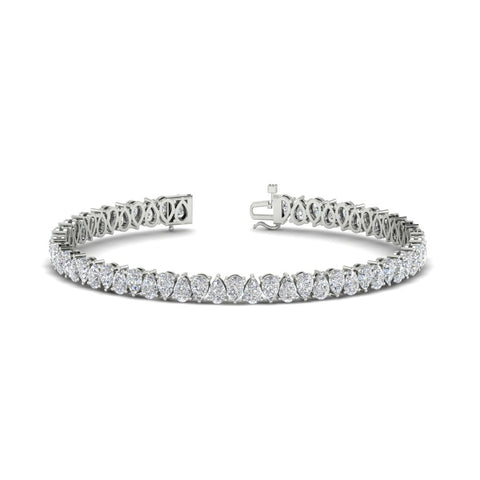9 Ct Pear Cut Tennis Bracelet