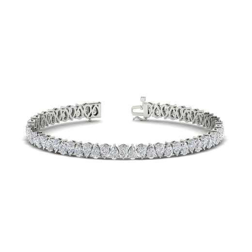 9 Ct Pear Cut Tennis Bracelet