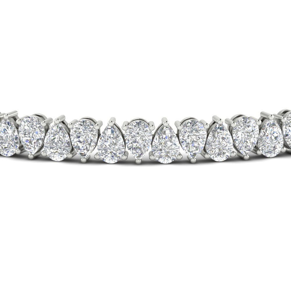 9 Ct Pear Cut Tennis Bracelet
