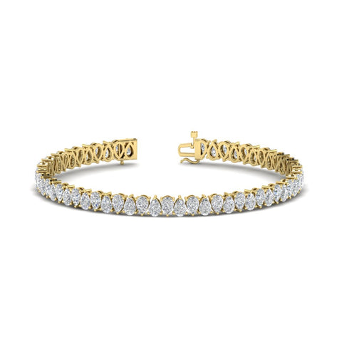 9 Ct Pear Cut Tennis Bracelet