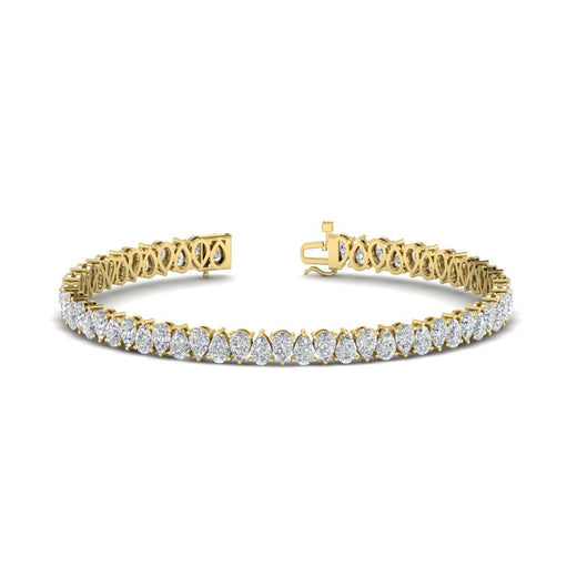 9 Ct Pear Cut Tennis Bracelet