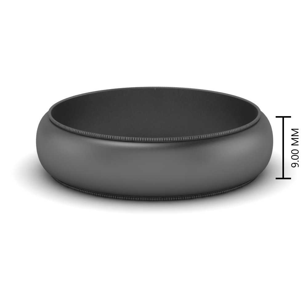 9-mm-domed-wedding-mens-band-in-black-gold-FDM276354B-9MM-NL-BG