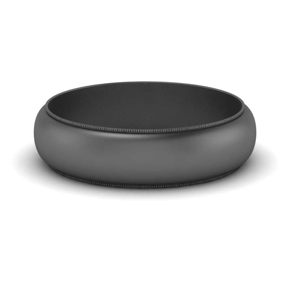 9-mm-domed-wedding-mens-band-in-black-gold-FDM276354B-9MM-NL-BG