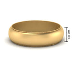 Load image into Gallery viewer, 9-mm-domed-wedding-mens-band-in-FDM276354B-9MM-NL-YG
