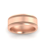 Load image into Gallery viewer, 9-mm-double-milgrain-male-wedding-band-ring-in-rose-gold-fdm11341angle3-9.00mm-nl-rg
