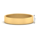 Load image into Gallery viewer, 5 mm Flat Gold Wedding Band
