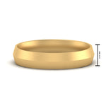 Load image into Gallery viewer, 4 mm Comfort Fit Knife Edge Mens Band
