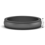 Load image into Gallery viewer, Milgrain Matte Finish Mens Band
