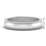 Load image into Gallery viewer, Milgrain Matte Finish Mens Band
