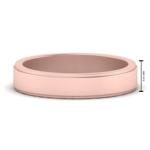 Simple Flat Wedding Band 4MM