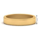 Load image into Gallery viewer, Simple Flat Wedding Band 4MM
