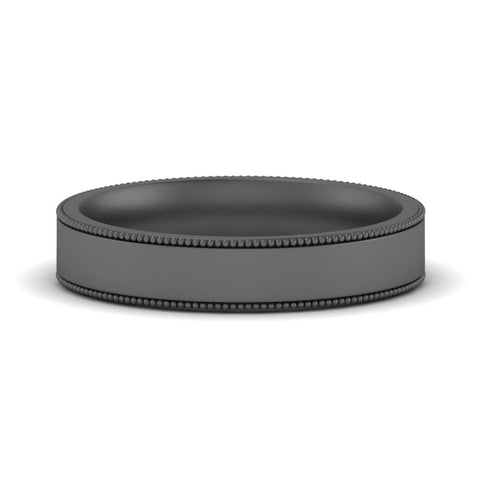 Stepped Edge Comfort Fit Flat Mens Band