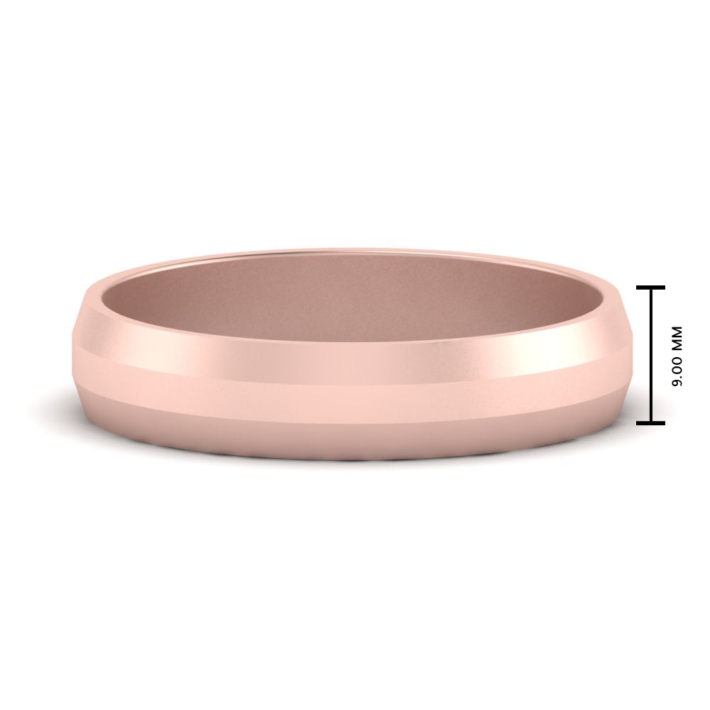 9-mm-wedding-band-beveled-edge-matte-in-rose-gold-fdm10527b-9.0mm-nl-rg