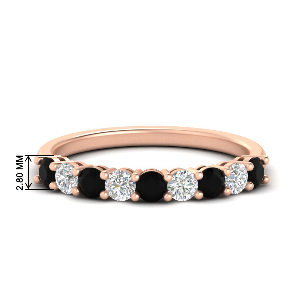 9-stone-0.75-carat-beautiful-black-diamond-wedding-band-in-rose-gold-FD8008B9GBLACK-0.75CT-NL-RG-HW