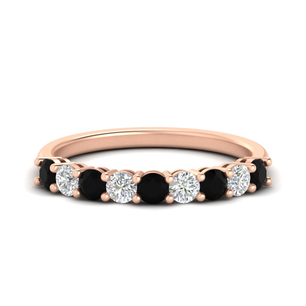 9-stone-0.75-carat-beautiful-black-diamond-wedding-band-in-rose-gold-FD8008B9GBLACK-0.75CT-NL-RG