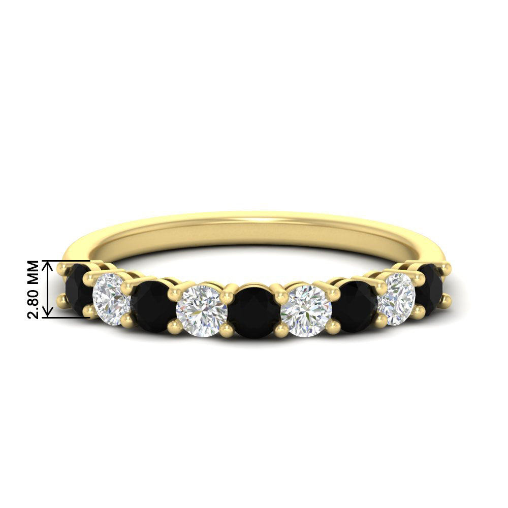 9-stone-0.75-carat-beautiful-black-diamond-wedding-band-in-yellow-gold-FD8008B9GBLACK-0.75CT-NL-YG-HW