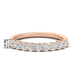 Load image into Gallery viewer, 9-stone-0.75-carat-beautiful-diamond-wedding-band-in-rose-gold-FD8008B9-0.75CT-NL-RG-HW
